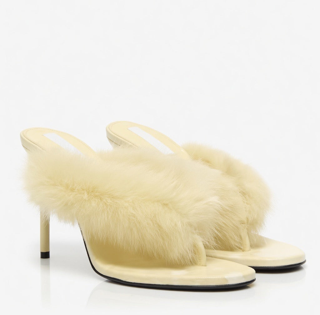 Fluffy Mink Heel