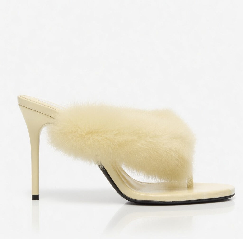 Fluffy Mink Heel