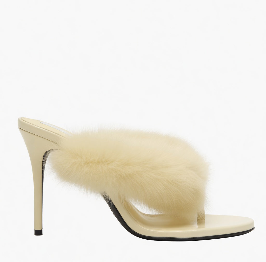 Fluffy Mink Heel